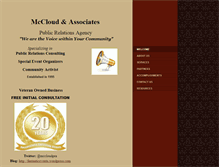 Tablet Screenshot of mccloudpra.com